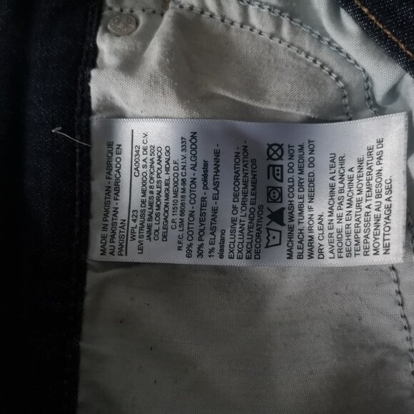 Levi's Signature High-Rise Ankle Skinny Jeans Blue 12 - W31 - Picture 5 of 6